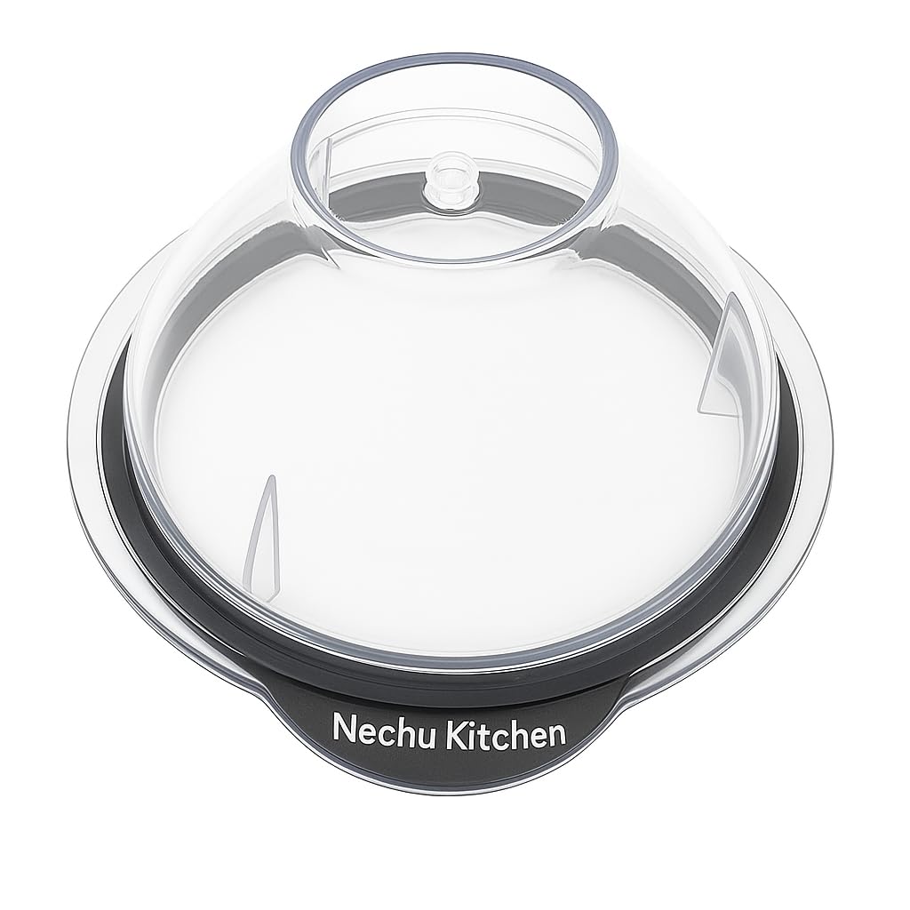 Nechu Kitchen® Mixer Grinder Jar Lid with Rubber Gasket | Compatible with Preethi 1L & 1.5L Dome/Big Jars | 12.8 cm Diameter