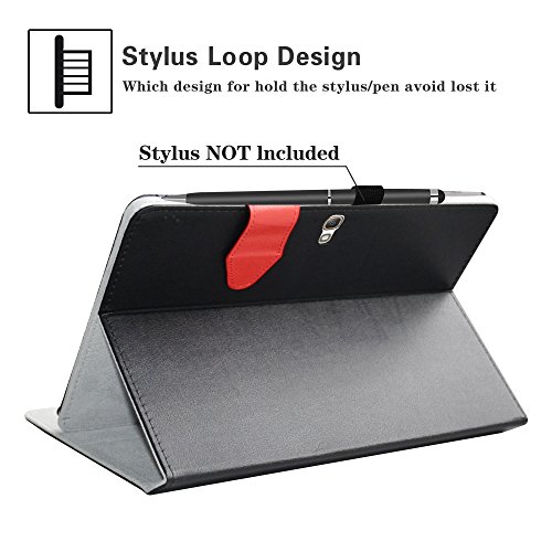 Samsung Galaxy Tab S 10.5 Keyboard Case,Liushan Detachable Keyboard Standing Pu Leather Cover For 10.5" Samsung Galaxy Tab S 10.5 Inch (Sm-T800 Sm-T805) Android Tablet Pc,Black #TOP2