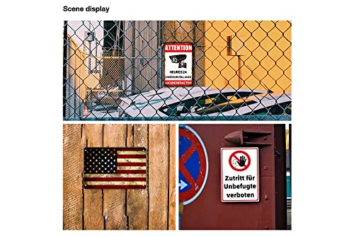 Image of Vintage Tin Sign USA American Flag Metal Sign Wall Decor Plaque 8X12inches | Metal Wall Art Home Store Shop Bar Man Cave Signs