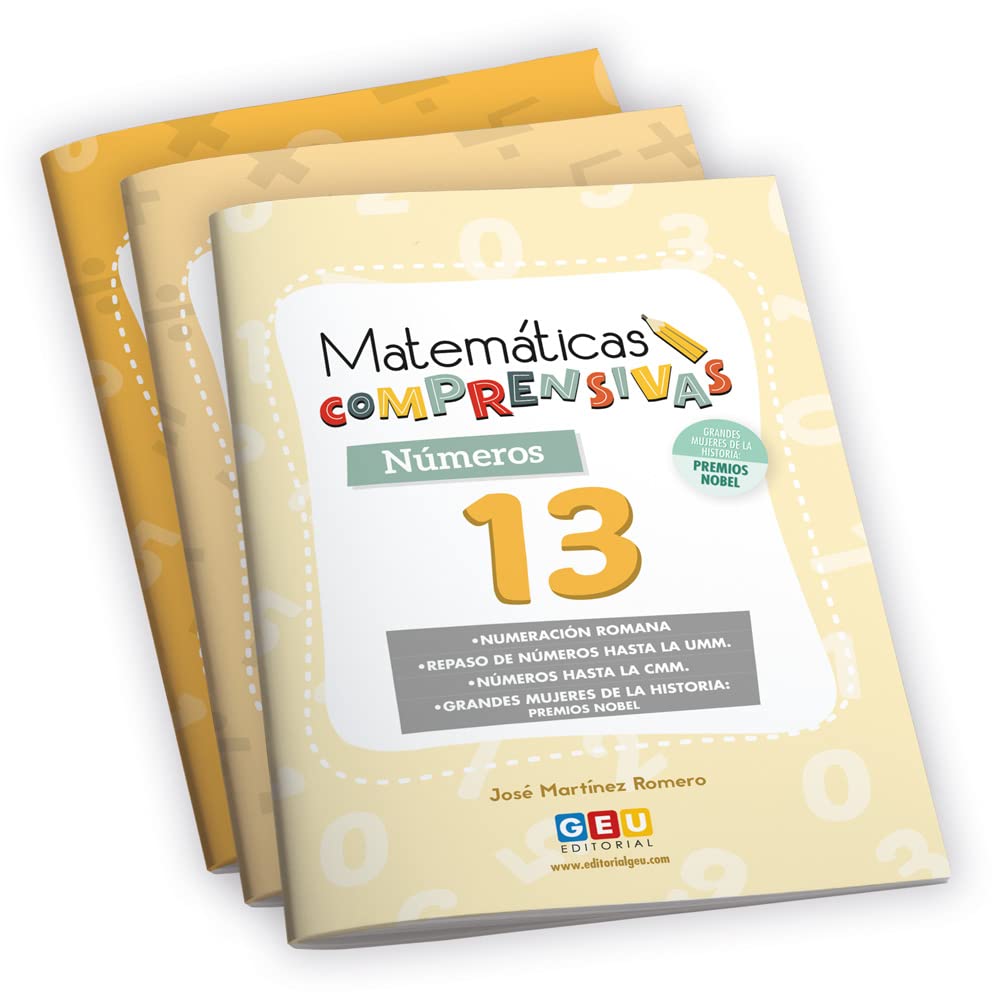 Pack Matemáticas Comprensivas 5º Primaria: Cuadernos de Ejercicios para practicar Números y Cálculo | 3 cuadernos de actividades | Niños de 10 a 11 ... (Repaso Matemáticas 5º Educación Primaria)