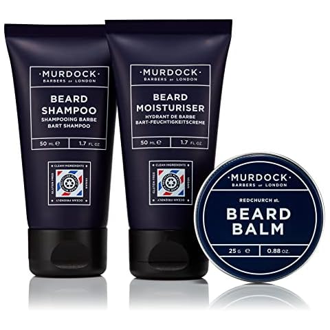 Murdock London - Beard Heroes Gift Set for Men - Contains Black Tea Cologne, Sea Salt Spray & Beard Moisturiser Cover