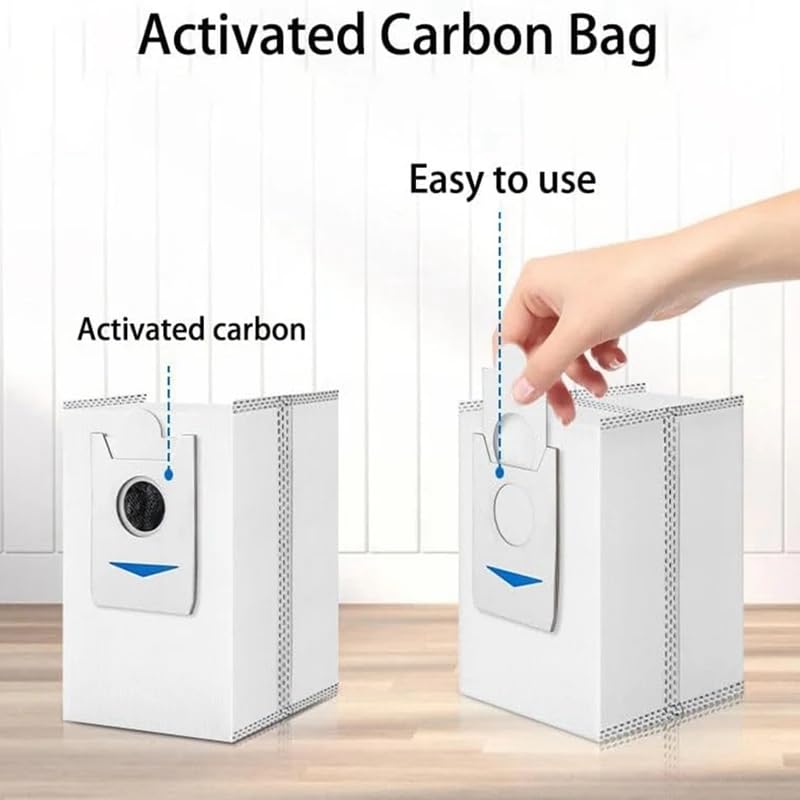 10 Sacs à Poussière Pour Ecovacs Deebot T80/OMNI - 3,5 L - Filtration 99,97% - Compatible Station Auto.