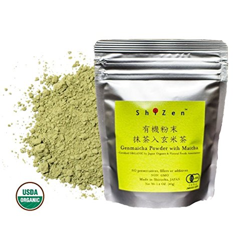 Miniatura 6 de Té verde orgánico en polvo - ShiZen Tea (polvo orgánico Genmaicha)