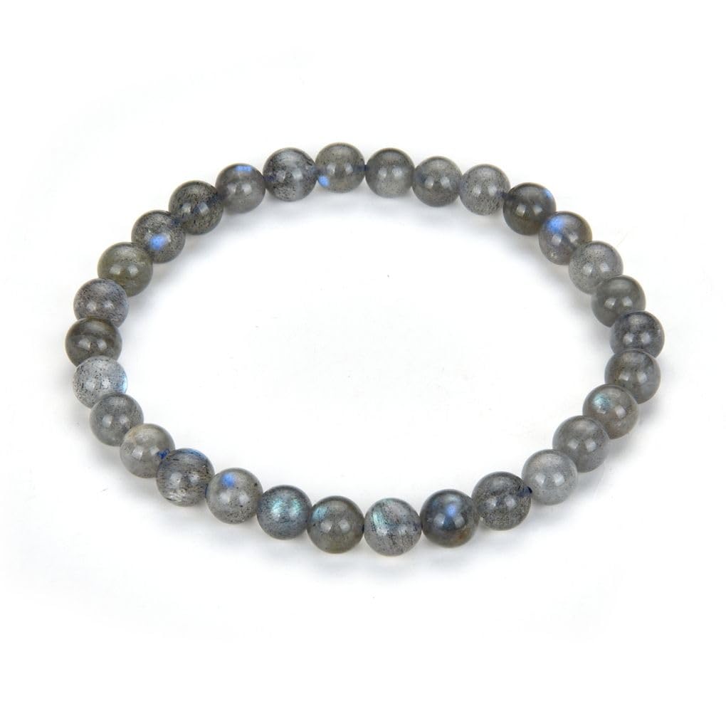 Adabele 1pc Natural Stretch Gemstone Bracelet 6mm (0.24 Inch) Bead 7" 7.5" 8 inch Healing Crystal Quartz Energy Chakra Jewelry Women Birthday Gift