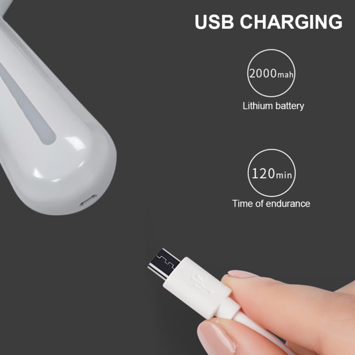 Removedor de Callos Eléctrico 2000mah ABS Blanco, Dos Velocidades