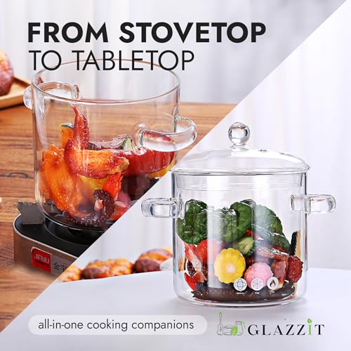 Glazzit COOKING POT Glass Pots For Cooking thumb #1