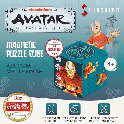 Image of Shashibo Avatar The Last Airbender Magnetic Puzzle Cube, Sensory Fidget Toy