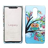 ExtremeCases for Coolpad Legacy CP3705A Slim Flexible TPU Back Cover Case Cell Phone Cover + Extreme Band (Owl)