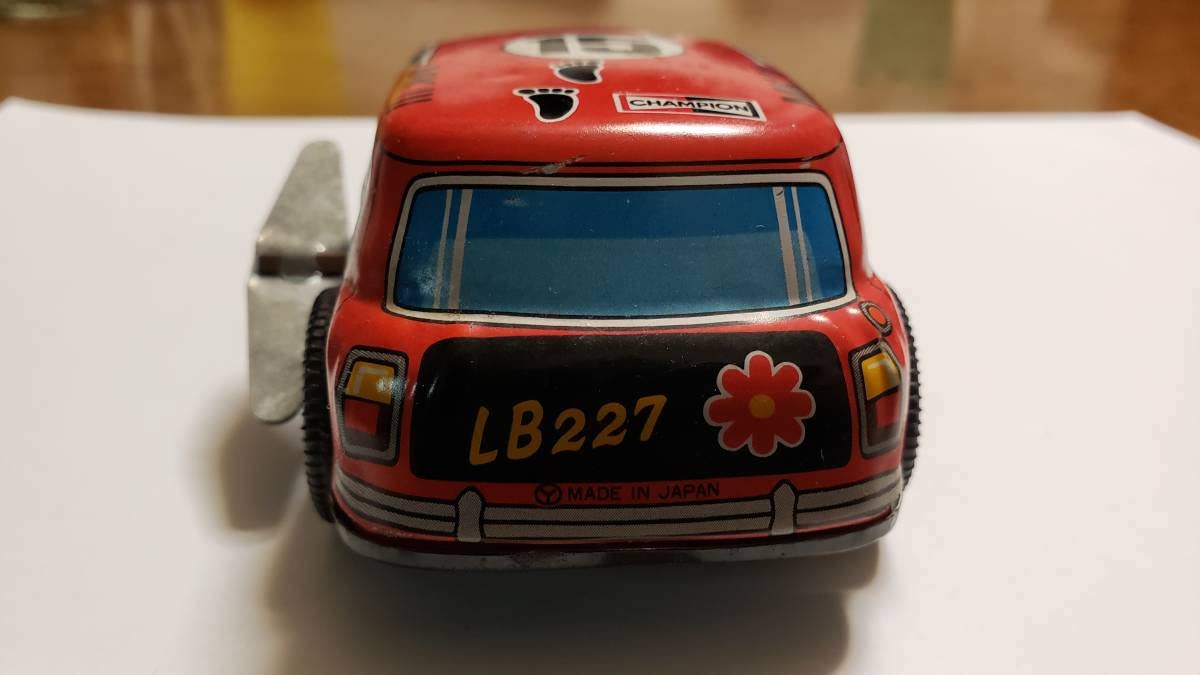 Amazon.co.jp: 日本製ブリキ製ミニクーパーゼンマイ仕掛け