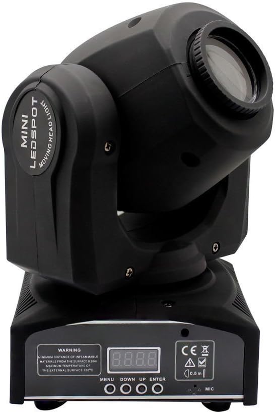 Black Dual LED Moving Head Spotlights with Remote Control