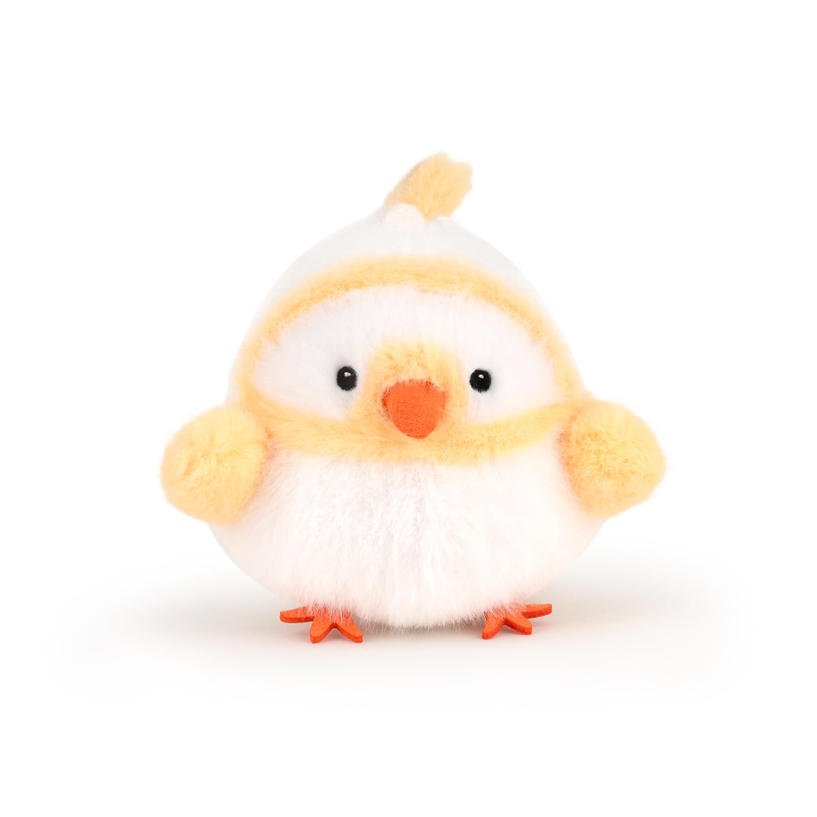 Adorlynetty Chick Stuffed Animal 3.9 inches Mallard Plush Little Bird Plush Toy - Realistic Chick Stuffed Animal, Cute Little Bird Plushie as Gift for Your Kids Friends