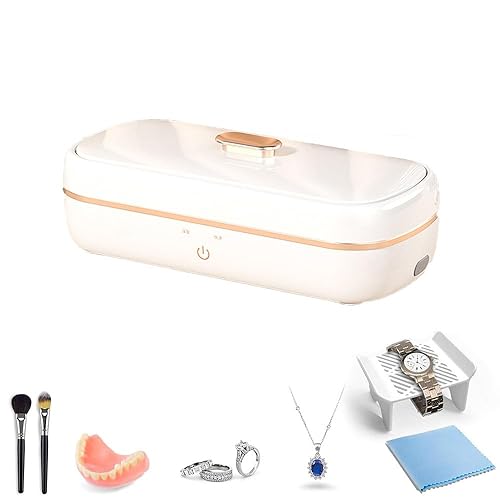 La máquina de limpieza ultrasónica de joyas (14.2 fl oz) es un limpiador ultrasónico profesional portátil profesional que se utiliza para limpiar