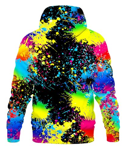LAIDIPAS Men Women 3D Hooded Hoodies Fashion Long Sleeve Pullover Hooded Sweatshirt Top with Pocket2