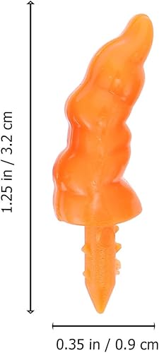 Miniatura 4 de EXCEART 160 Uds. Rojo muñeco de nieve nariz plástico juguete nariz Santa Claus muñecas seguridad nariz zanahoria forma DIY ornamento Navidad