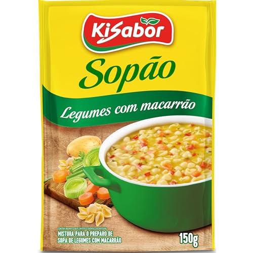 KiSabor Sopão De Legumes Com Macarrão Kisabor 150 Gramas KiSabor Sopão De Legumes Com Macarrão Kisabor 150 Gramas
