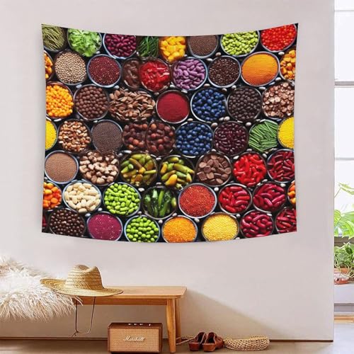 Tapisserie murale épices 3D grand tissu pour cacher un mur abîmé