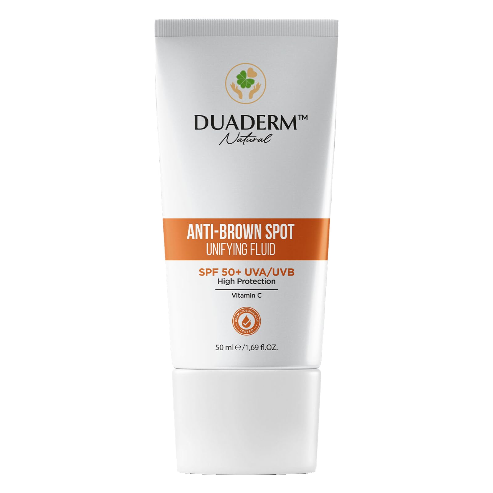 Duaderm Leke Karşıtı Yüz Güneş Kremi SPF50+, Vitamin C + UVA/UVB Korumalı, 50 ml