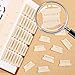 Leather Bible Tabs, Bible Tabs for Women and Men(Gold Foil Lettering) Large Print Stickers, Easy to Read and Apply, 66 Chapters & 14 Blank DIY Labels for Easy Navigation, Christian Accessories(Beige)