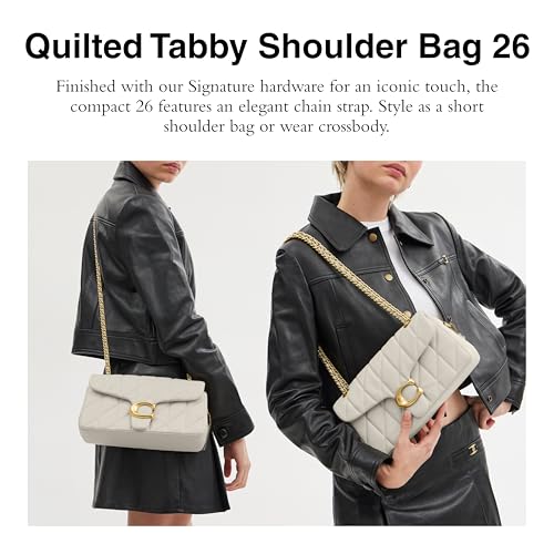 Image of Coach Women's Quilted Tabby Shoulder Bag 26 | Quilted