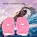 LEAQU 1 Pair Contour Swim Paddles Hand, Swim Training Hand Paddles, Hand Fin Children Diving Aid Tool, Swimming Equipment for Women Men Children Pink M