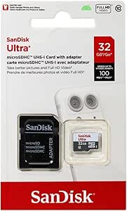 SanDisk Ultra 32GB UHS-I/Class 10 Micro SDHC Memory Card With Adapter - SDSDQUAN-032G-G4A