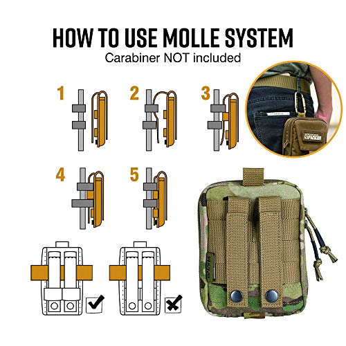 Pochette d'administration Molle imperméable et résistante pour outils EDC - 5