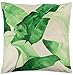 styleBREAKER Funda de cojín Decorativo 40 x 40 cm con Estampado de Hojas Tropicales y Cremallera, cojín Decorativo, Almohada Decorativa 07010005, Color:Beige Verde