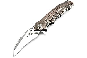 Copper Handle Stainless Steel Side Lock Link Knife