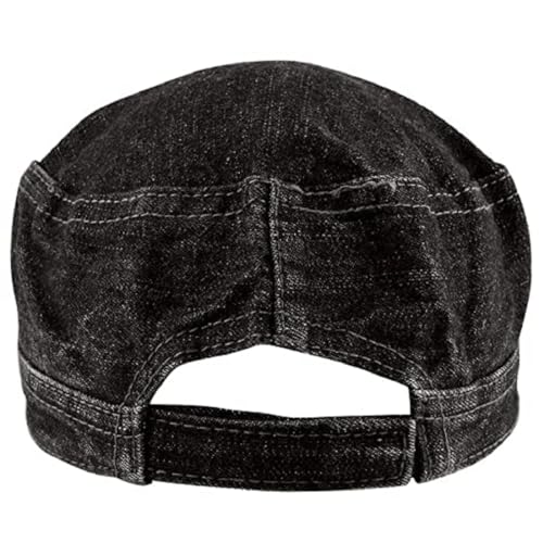 Image of Men's & Women's Unisex Denim Cap (Blue Black Free Size) (Pack of 1)