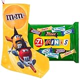 Photo Gallery m&m s calza della befana vuota + minis mini snack assortiti mars milky way bounty twix snickers 71 cioccolatini al latte totale 1,4 kg