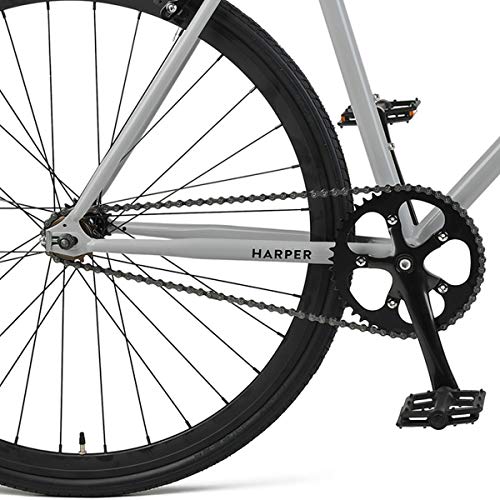 Retrospec Harper Single-Speed Fixed Gear Urban Commuter Bike, 57cm, l, Slate - Thumbnail 7