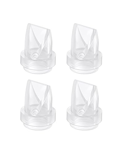 eufy Original Duckbill Valves (4-Pack) for Wearable Breast Pump E10/E20/S1/S1 Pro, Leak-Proof and Dust-Proof Breast Pump Replacement Parts - Duckbill Valvue*4