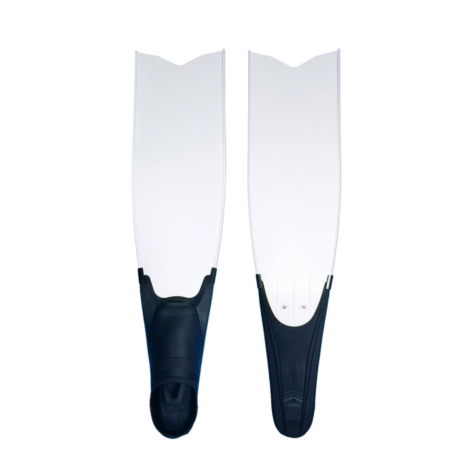Schwimmflossen Tauchflossen Freitauchflossen Schnorchelflossen mit Präziser Wasserkanalführung Und Straffer Fußhülle aus Und PP für Kraftsparendes , Weiß Schwarz , Size to 10