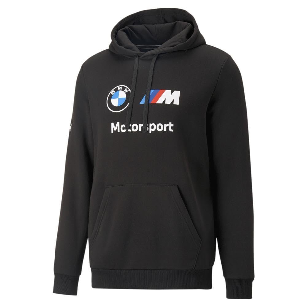 PUMA BMW MMS - Sudadera con capucha para hombre, talla XL, color negro, Negro