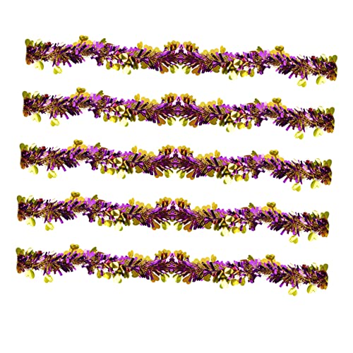 Cabilock Latte Art Ribbon Tinsel Party Decorations Carnival Decorations 5pcs Tinsel Garlands