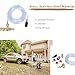 Chemical Injector, Brass Stainless Adjustable Downstream Injector with 9.8ft Tube,Downstream Injector for Pressure Washer 5000PSI