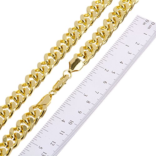 Hip Hop Fashion Iced Out Rapper 14K Gold Plated Iced Jesus Pendant 30" Heavy Cuban Chain Necklace HC 6003 G4