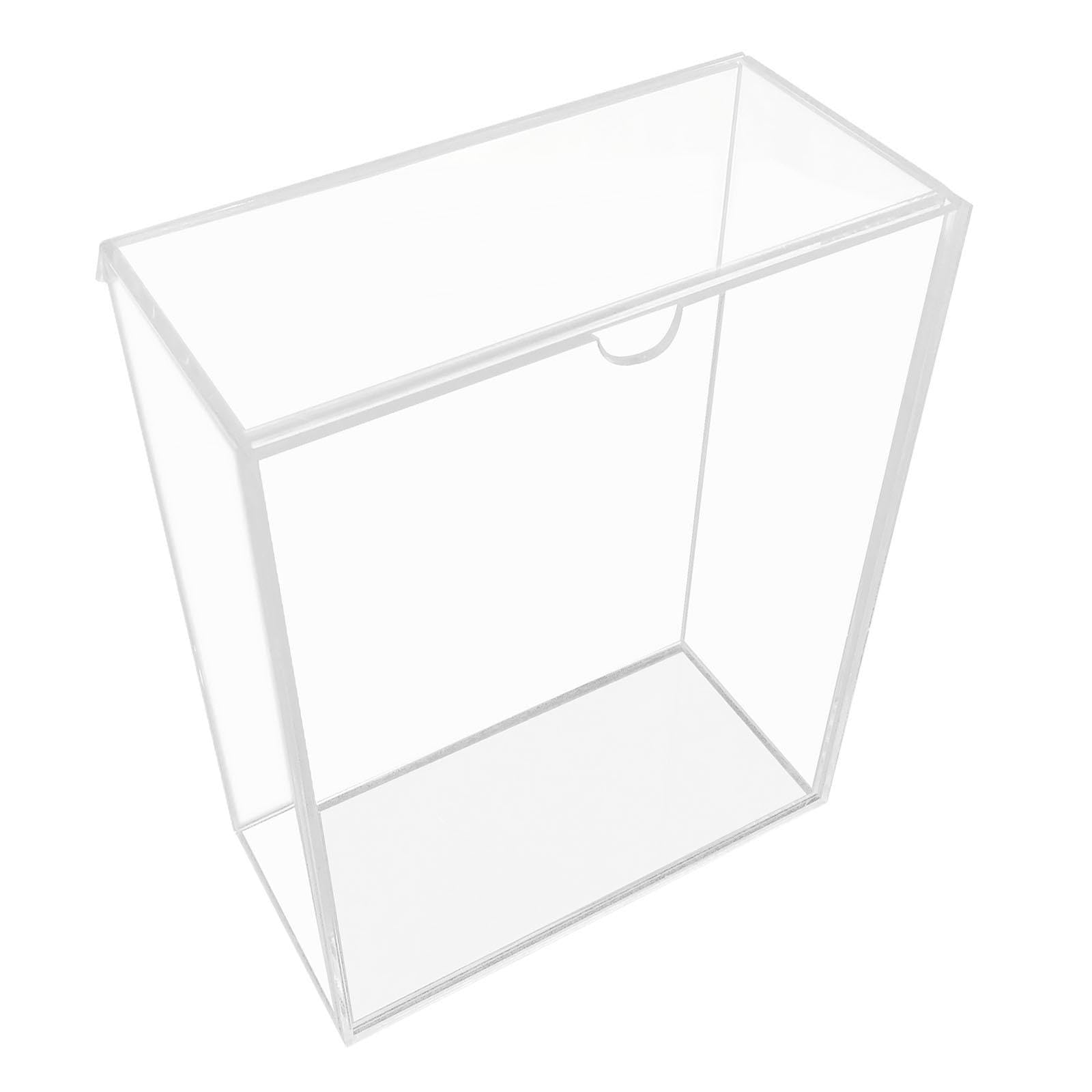 Woedpez Compact Clear Acrylic Shelf Display Space-Saving Decorative Case for Stationery & Bedroom Arrangement Acrylic Desktop Organizers