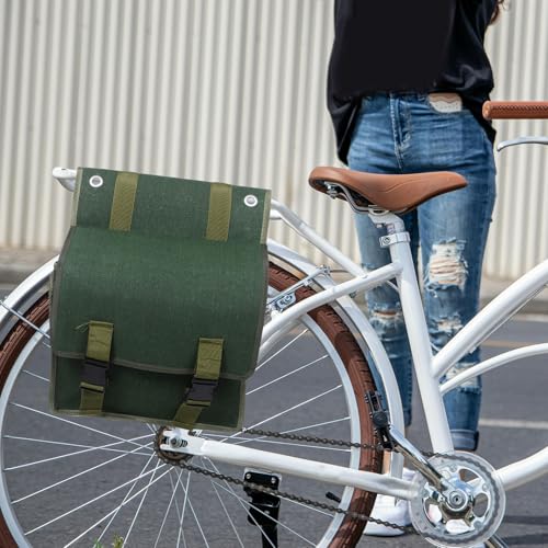 ¿Sin espacio en la moto? Alforja de lona resistente de 30x28 cm 5