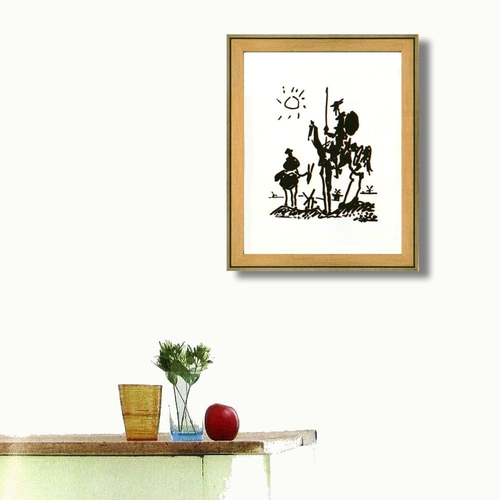 Amazon.co.jp: パブロ・ピカソ ドンキホーテ 複製画 人物画 騎士 世界