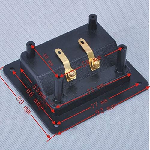 Davitu Electrical Equipments Supplies - Speaker high-grade B-pillar two-position junction box connector Pure copper column Audio Amplifier enthusiast DIY accessories - (Color: black)