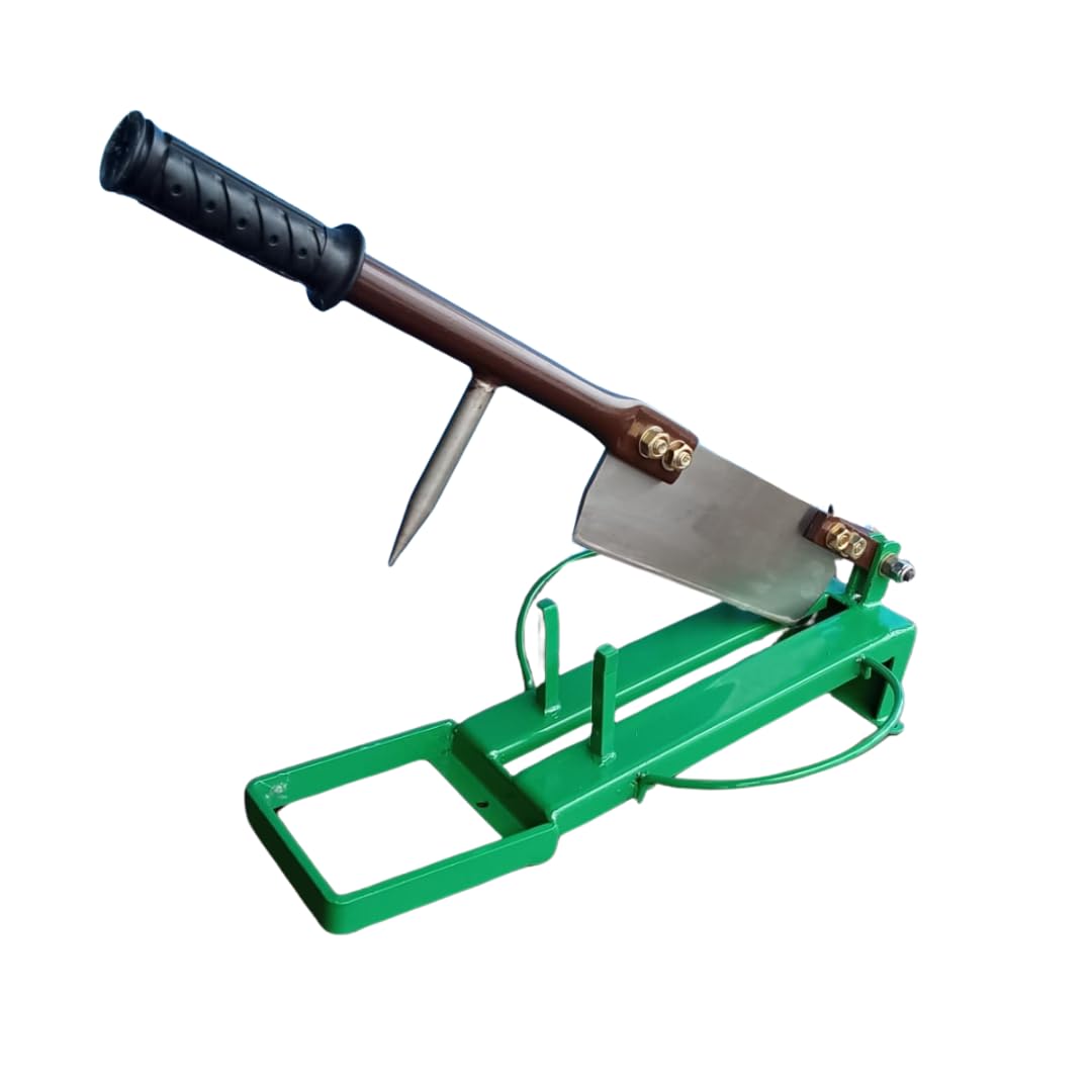 Daily Fresh CoCo Dailyfreshcoco Table Top Tender Coconut Manual Cutter (Metal) MS Spring Blade,Dark Green