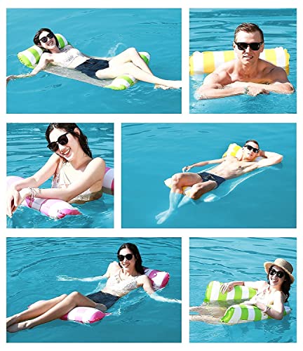 Image of CPEX Pool Floats Lounger, Inflatable Pool Floats Adult Size, Water Hammock Pool Rafts Floaties for Swimming Pool