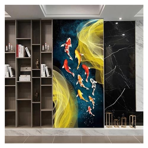 Art mural vinyle style chinois 77x200cm impression haute définition