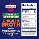 Swanson Low Sodium Organic Chicken Broth, 32 oz, photo 2