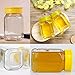 Folinstall Glass Honey Jars with Dipper Stick, 20 Pcs 12 oz Honey Bottles with Lids for baby shower party favors, Extra Chalkboard Label, Tag Strings