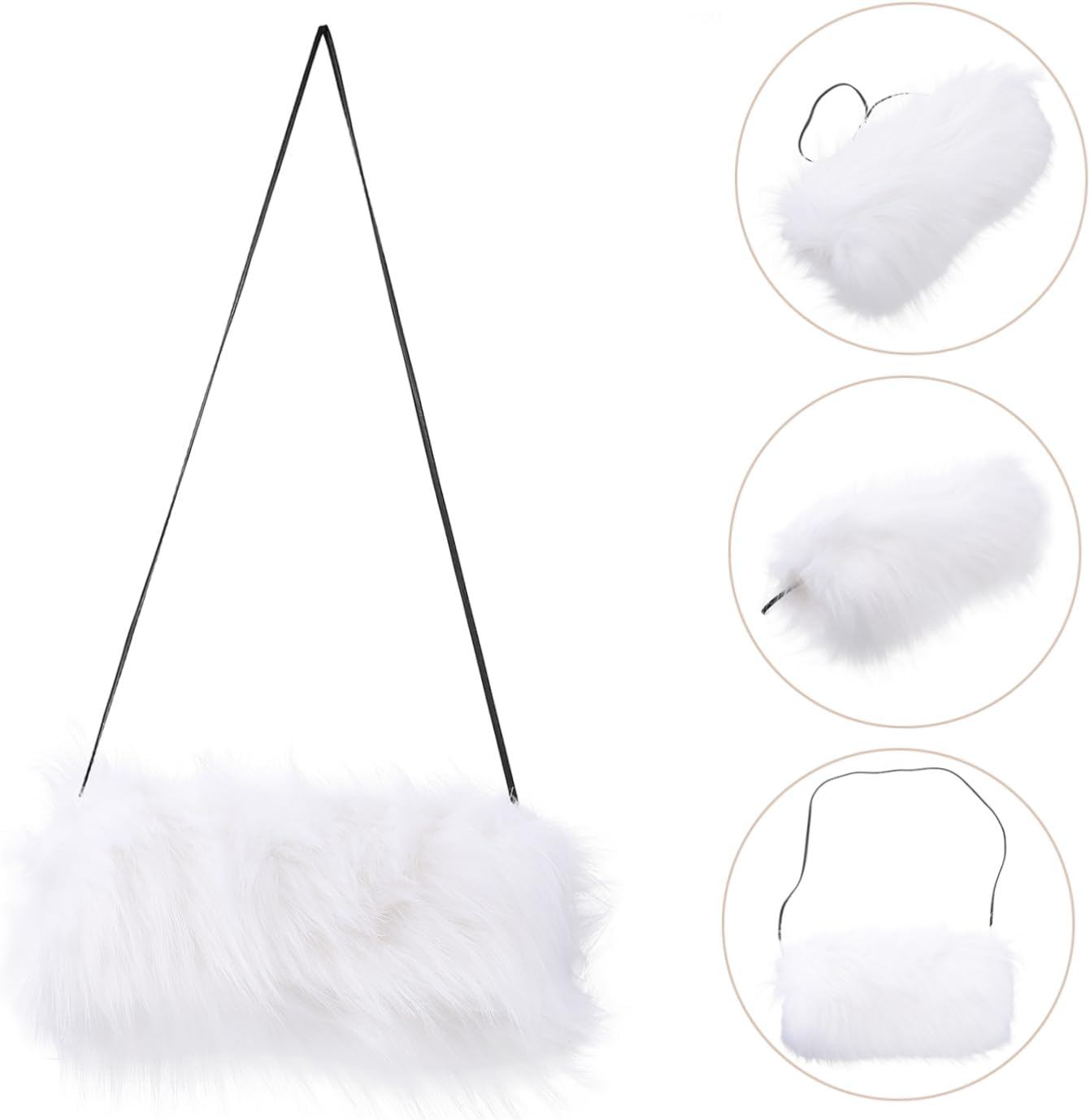 Mipcase Hand Warmer Winter Hand Household Thickened Fuzzy Pouch Small Portable Pillow Warming Strap Warm Plush