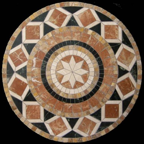 Bellagio Natural Stone Dining Tables - 42 Inches Round