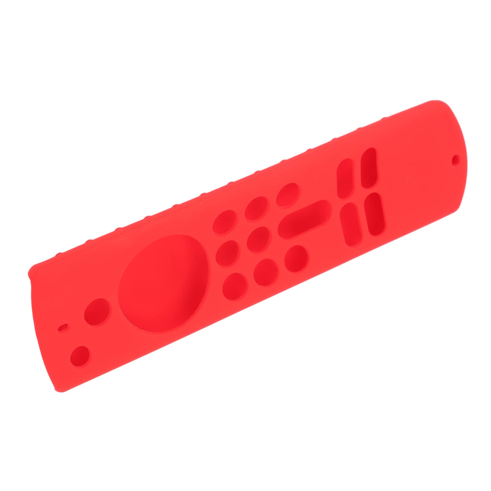 Funda Protectora de Silicona Suave para Mando a Distancia TV Stick, Antideslizante con Cordón, Recortes Precisos, Ligera, 3.ª Generación (Conjunto Rojo)