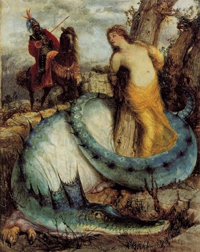 Impresión de arte urbano Angelika de Arnold Böcklin en formato gigante de 60x90cm